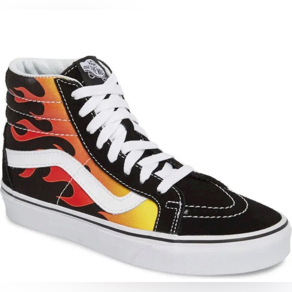 🥀Vans Flame Sk8-Hi Reissue Sneakers MEN 6.5 WOM 8🥀 - Picture 2 of 14